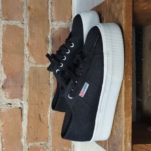 Superga Platform Sneaker Black Size 7